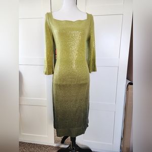 St John Green Ombre Formal Dress 8 10